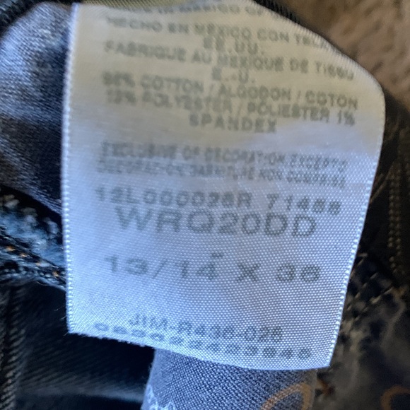 Wrangler boot cut jeans size 13/14 - Picture 4 of 6